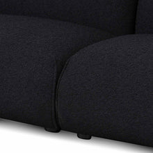 Load image into Gallery viewer, Black Boucle Three-Seater Sofa