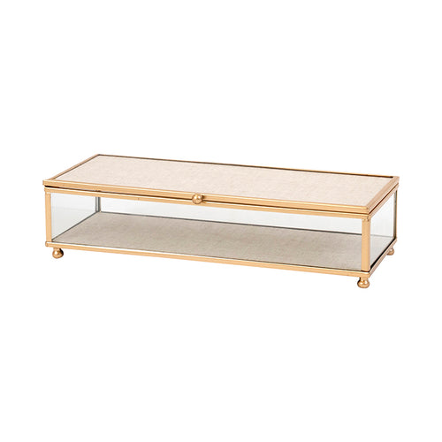 Large Gold & Natural Jewellery Box