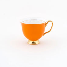 Load image into Gallery viewer, XL Orange Teacup and Saucer - 375mL