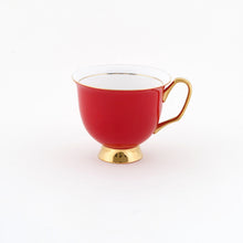 Load image into Gallery viewer, XL Red Teacup and Saucer - 375mL