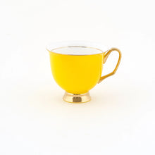 Load image into Gallery viewer, XL Yellow Teacup and Saucer - 375mL