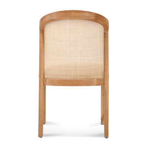 Light Beige Fabric Dining Chair