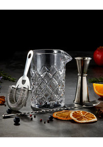 Ophelia Carved Glass Cocktail Set