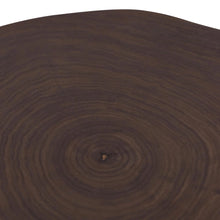 Load image into Gallery viewer, Walnut Side Table with Black Legs