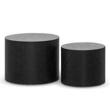 Load image into Gallery viewer, Black Set of Side Tables