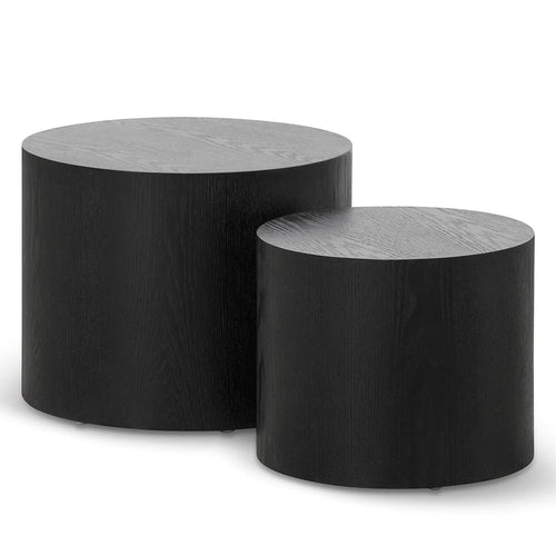 Black Set of Side Tables