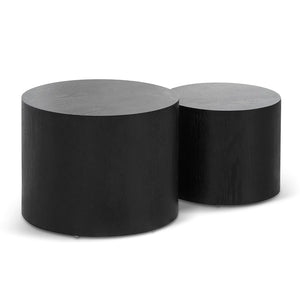 Black Set of Side Tables