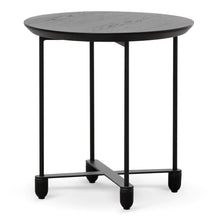 Load image into Gallery viewer, Full Black Wooden Top Side Table