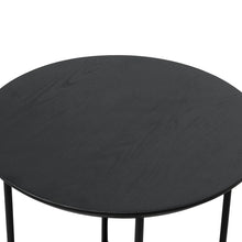 Load image into Gallery viewer, Full Black Wooden Top Side Table