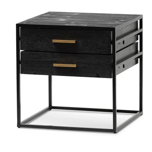 Full Black Side Table