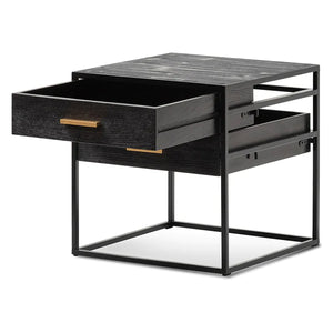 Full Black Side Table