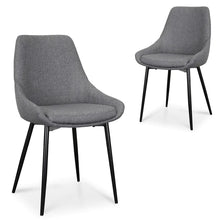 Load image into Gallery viewer, Dark Grey Dining Chair (Set of 2)