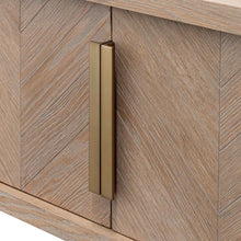 Load image into Gallery viewer, Dusty Oak Entertainment Unit with Gold Handles