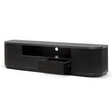 Load image into Gallery viewer, Full Black Entertainment Unit with Veneer Top