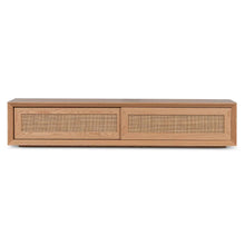 Load image into Gallery viewer, Natural Entertainment Unit with Rattan Doors