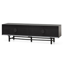 Load image into Gallery viewer, Black Wooden Entertainment Unit