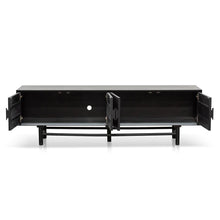 Load image into Gallery viewer, Black Wooden Entertainment Unit