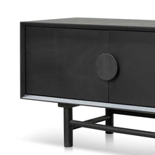 Load image into Gallery viewer, Black Wooden Entertainment Unit