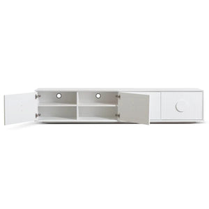 White Wooden Entertainment Unit