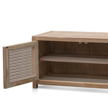 Load image into Gallery viewer, Natural Entertainment Unit with Rattan Doors