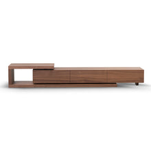 Load image into Gallery viewer, Walnut Extendable Entertainment Unit