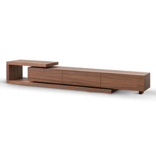 Load image into Gallery viewer, Walnut Extendable Entertainment Unit