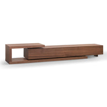 Load image into Gallery viewer, Walnut Extendable Entertainment Unit