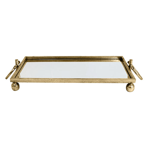 Gold Clay & Iron Mirror Tray