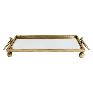 Gold Clay & Iron Mirror Tray