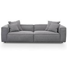 Load image into Gallery viewer, Graphite Grey Three-Seater Sofa with Cushion and Pillow