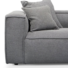Load image into Gallery viewer, Graphite Grey Three-Seater Sofa with Cushion and Pillow