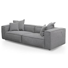 Load image into Gallery viewer, Graphite Grey Three-Seater Sofa with Cushion and Pillow