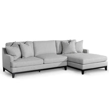Load image into Gallery viewer, Grey Three-Seater Right Chaise Fabric Sofa