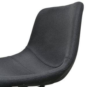 Black Fabric Bar Stool (Set of 2)