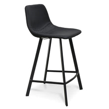 Load image into Gallery viewer, Black Fabric Bar Stool (Set of 2)