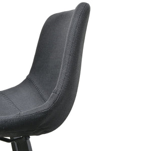 Black Fabric Bar Stool (Set of 2)