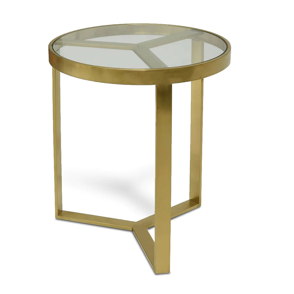 Brushed Gold Side Table