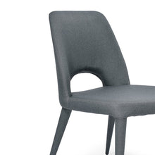 Load image into Gallery viewer, Gunmetal Grey Fabric Dining Chair