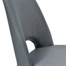 Load image into Gallery viewer, Gunmetal Grey Fabric Dining Chair