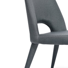 Load image into Gallery viewer, Gunmetal Grey Fabric Dining Chair
