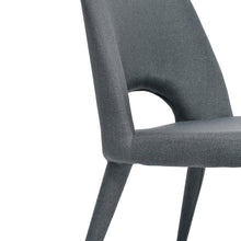 Load image into Gallery viewer, Gunmetal Grey Fabric Dining Chair