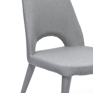 Coin Grey Fabric Dining Chair