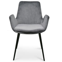 Load image into Gallery viewer, Dark Grey Velvet Dining Chair (Set of 2)