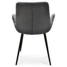 Load image into Gallery viewer, Dark Grey Velvet Dining Chair (Set of 2)