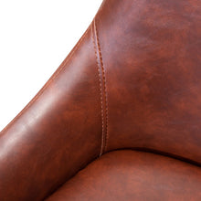 Load image into Gallery viewer, Cinnamon Brown PU Leather Dining Chair (Set of 2)