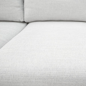 Light Textured Grey Three-Seater Sofa