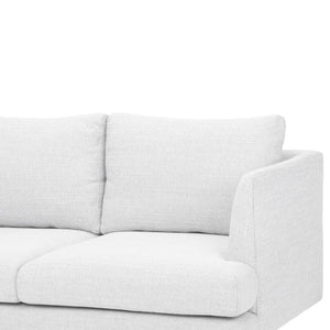Light Textured Grey Two-Seater Sofa
