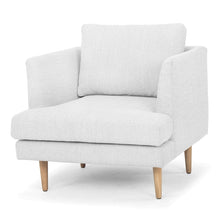 Load image into Gallery viewer, Light Textured Grey Armchair