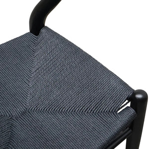 Full Black Cord Dining Chair