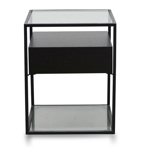 Full Black Scandinavian Side Table